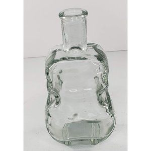 Vintage Cello Violin Bass Guitar Glass Bottle Clear